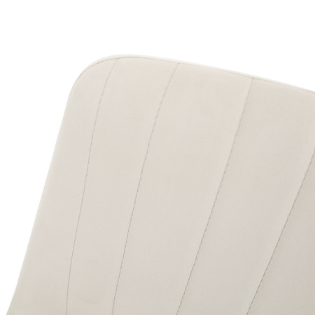 Krzesło tapicerowane jasne złote nogi Modig M4-10