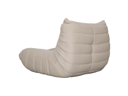 Fotel tapicerowany pufa kremowa Nua N23-4