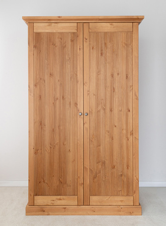 Szafa dwudrzwiowa drewniana sosnowa kolor dąb Rosella Katmandu SKROS01D