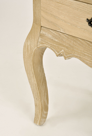 Szafka nocna drewniana z szufladami do sypialni Venezia Oak VEO895