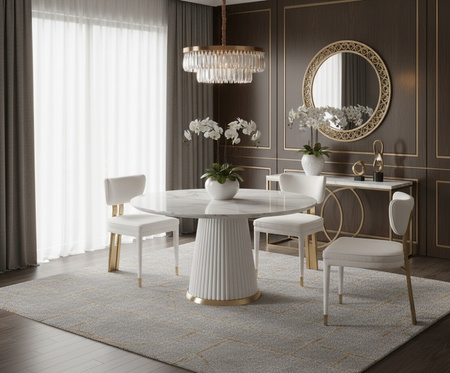 Krzesło tapicerowane jasne Modig M3-1