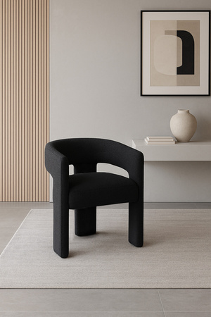 Krzesło tapicerowane Leith LET71BLK