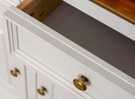 Komoda Belluno Elegante 3.3 biała / dąb Katmandu PL002B/D