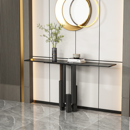 Konsola w nowoczesnym stylu czarna 150cm Modig M20-150