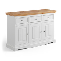Komoda 3.3 biała - naturalna sosna Belluno Elegante Katmandu PL002B/P