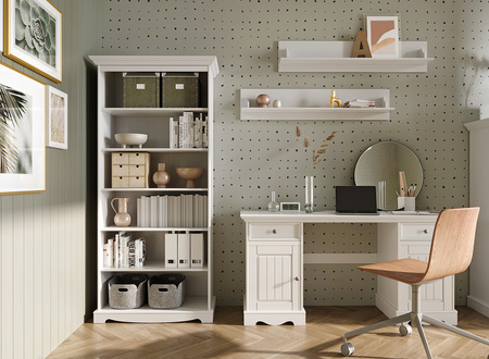 Biurko sosnowe Belluno Elegante biały Katmandu PL023B