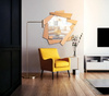 Lustro Polini 102/123cm nowoczesne, złote w greckim stylu OUTLET AHM18031