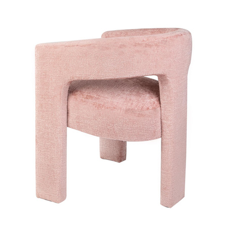 Krzesło tapicerowane różowe Leith LET71P