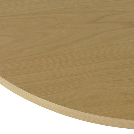 Stół drewniany okrągły do jadalni w nowoczesnym stylu jasne drewno 122cm Avola AV2421-48