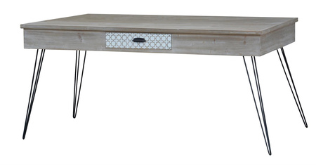 Stół drewniany w stylu retro do jadalni Loano LO029 163cm