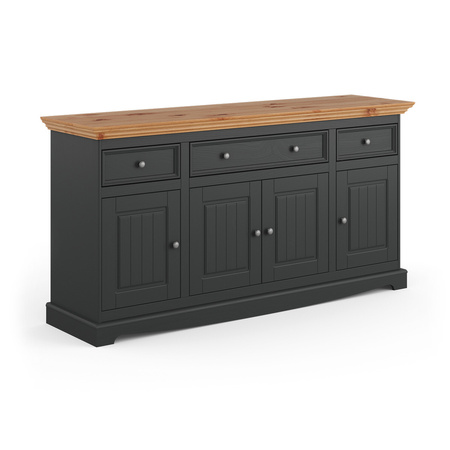 Komoda 4.3 grafit - naturalna sosna Belluno Elegante Katmandu PL004G/P