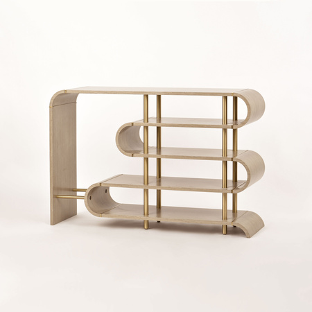 Konsola złote elementy Stilig ST962