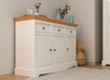 Komoda 3.3 biała - naturalna sosna Belluno Elegante Katmandu PL002B/P