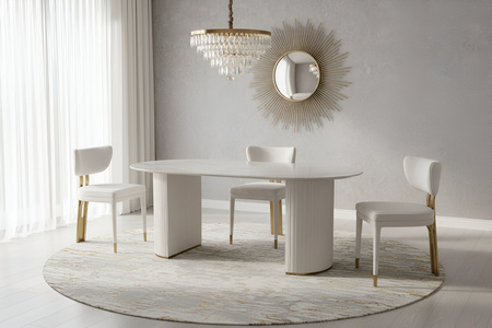 Stół owalny biały 180cmModig M95