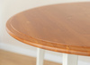 Stół okrągły 90 cm Belluno Elegante biały-dąb Katmandu PL040B/D