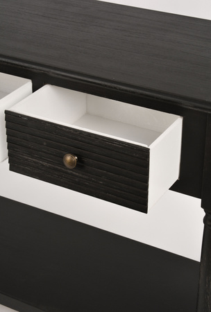 Konsola czarna z szufladami Livorno LIV080-B