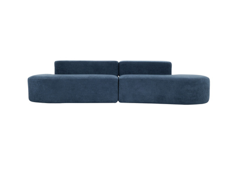Sofa wypoczynkowa w nowoczesnym designerskim stylu tapicerowana niebieska Nua N75-8