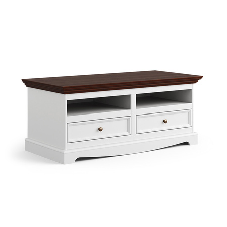 Komoda TV Belluno Elegante biała/orzech Katmandu PL009B/O