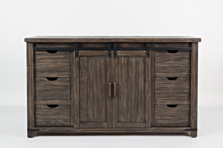 Komoda drewniana w stylu rustykalnym brązowa z szufladami Avola AV1700-35