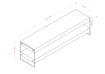 Komoda szafka RTV szło Soho SH08