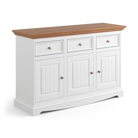 Komoda Belluno Elegante 3.3 biała / dąb Katmandu PL002B/D
