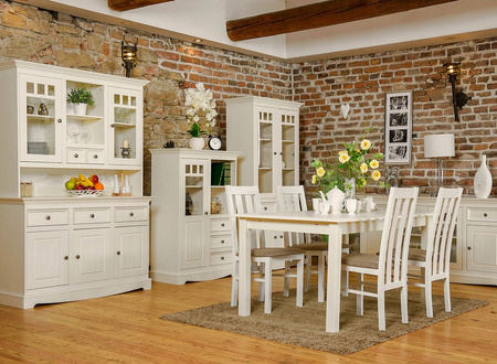 Stół sosnowy Belluno Elegante biały Katmandu PL022B