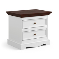 Szafka nocna biały-orzech Belluno Elegante Katmandu PL013B/O