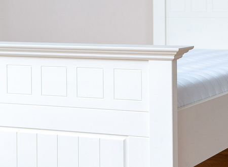 Łóżko białe z drewna Belluno Elegante 90cm Katmandu PL039B