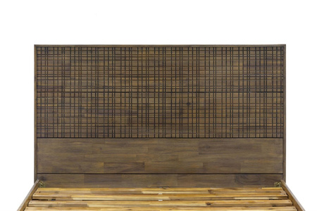 Łóżko do sypialni w nowoczesnym stylu jasnobrązowe Maze MAZK01 powierzchnia 180cm