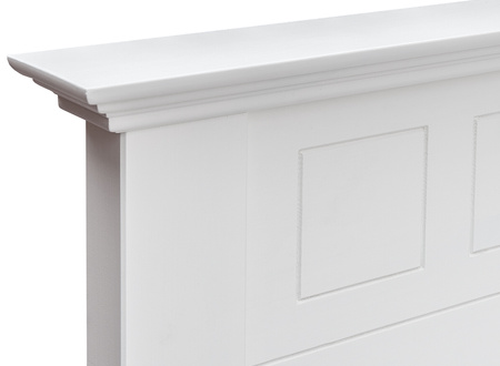 Łóżko białe z drewna Belluno Elegante 90cm Katmandu PL039B