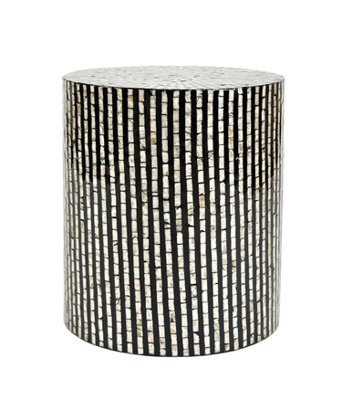 Stolik w nowoczesnym stylu glamour z naturalnej muszli Avola AV1730-28B 