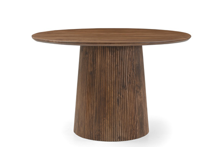 Marmoholz Bellagio – Stół do jadalni | Brązowy Mango | Ø140 cm