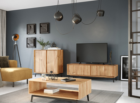 Szafka RTV dębowa duża Modern Loft Katmandu PLMOL07D