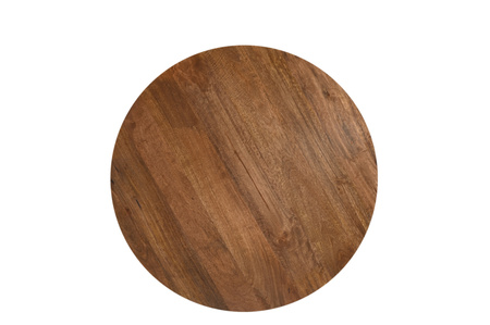 Marmoholz Siena – Stolik Kawowy | Brązowy Mango | Ø80 cm
