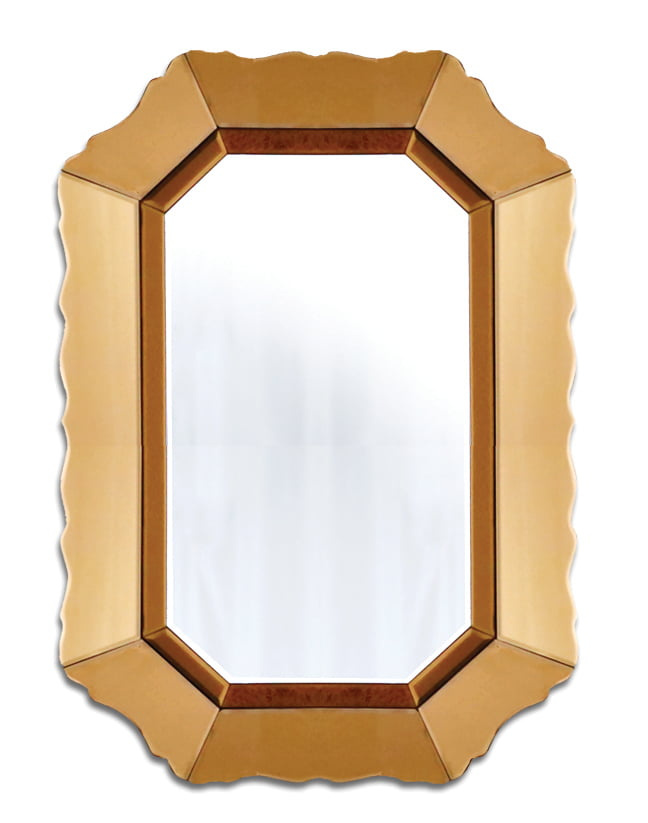 Lustro nowoczesne Mirano 60/90cm w błyszczącej złotej ramie eleganckie dekoracyjne AHM15047