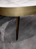 Stoliki kawowe Somma glamour 110/70/37cm i 55/55/47cm z ceramicznym i szklanym blatem 117_black/white