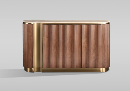  Komoda brązowa złote elementy Stilig ST917D