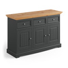 Komoda 3.3 grafit - naturalna sosna Belluno Elegante Katmandu PL002G/P