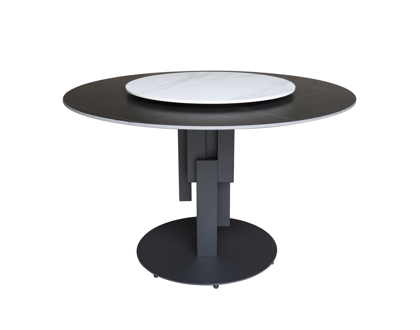 Stół okrągły w nowoczesnym stylu czarny 120cm Modig M21