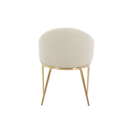 Krzesło tapicerowane jasne złote nogi Modig M5-10
