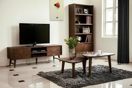 Komoda drewniana w eleganckim stylu do sypialni salonu brązowa z szufladami Ashton ASTB03