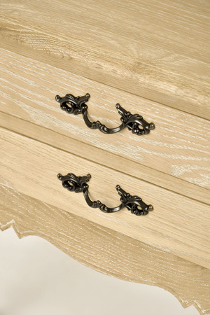 Szafka nocna drewniana z szufladami do sypialni Venezia Oak VEO895