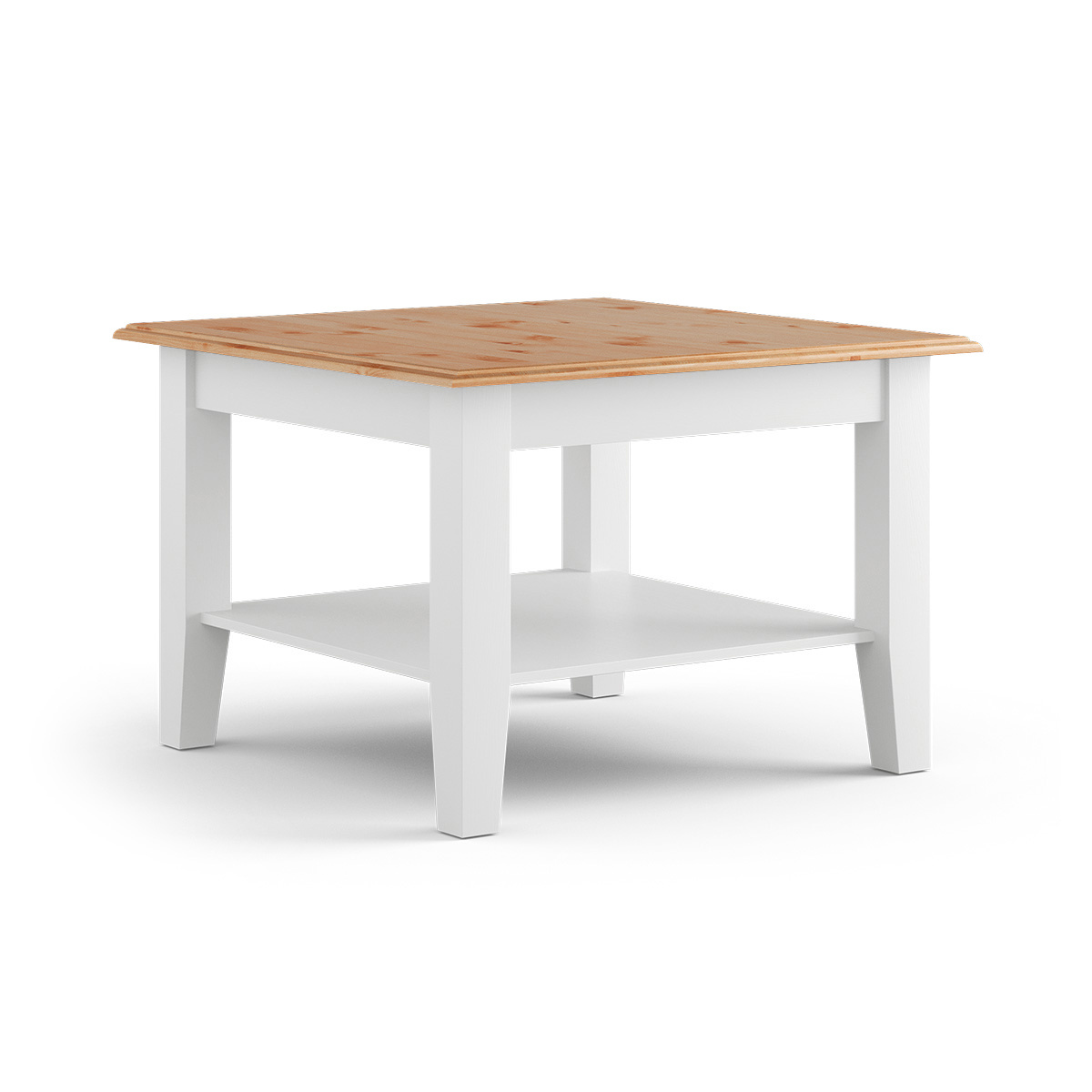Ława sosnowa mała biała - naturalna sosna Belluno Elegante Katmandu PL029B/P