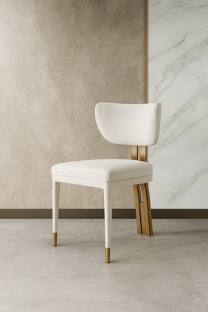 Krzesło tapicerowane jasne Modig M3-1