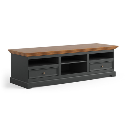 Komoda TV duża grafit - dąb Belluno Elegante Katmandu PL010G/D