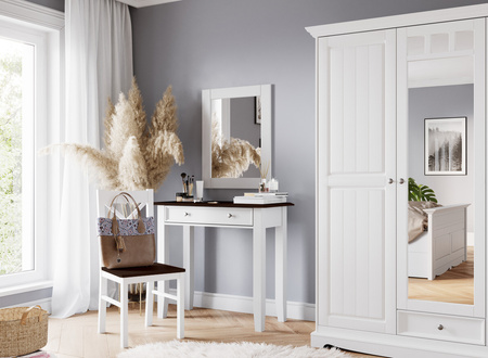 Toaletka sosnowa biały-orzech Belluno Elegante Katmandu PL035B/O