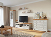 Komoda 5 szuflad biała - naturalna sosna Belluno Elegante Katmandu PL005B/P