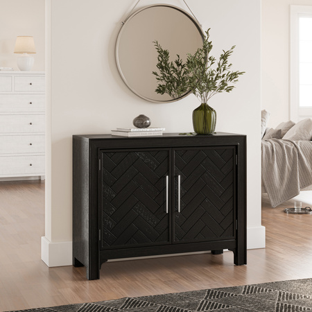 Komoda w nowoczesnym stylu czarna do salonu sypialni Avola AV2256-40 