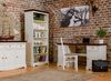 Regał sosnowy Belluno Elegante biały orzech Katmandu PL007B/O