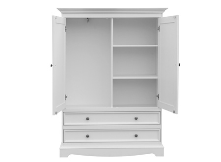 Sosnowa bieliźniarka biała do salonu Belluno Elegante Katmandu PL033B